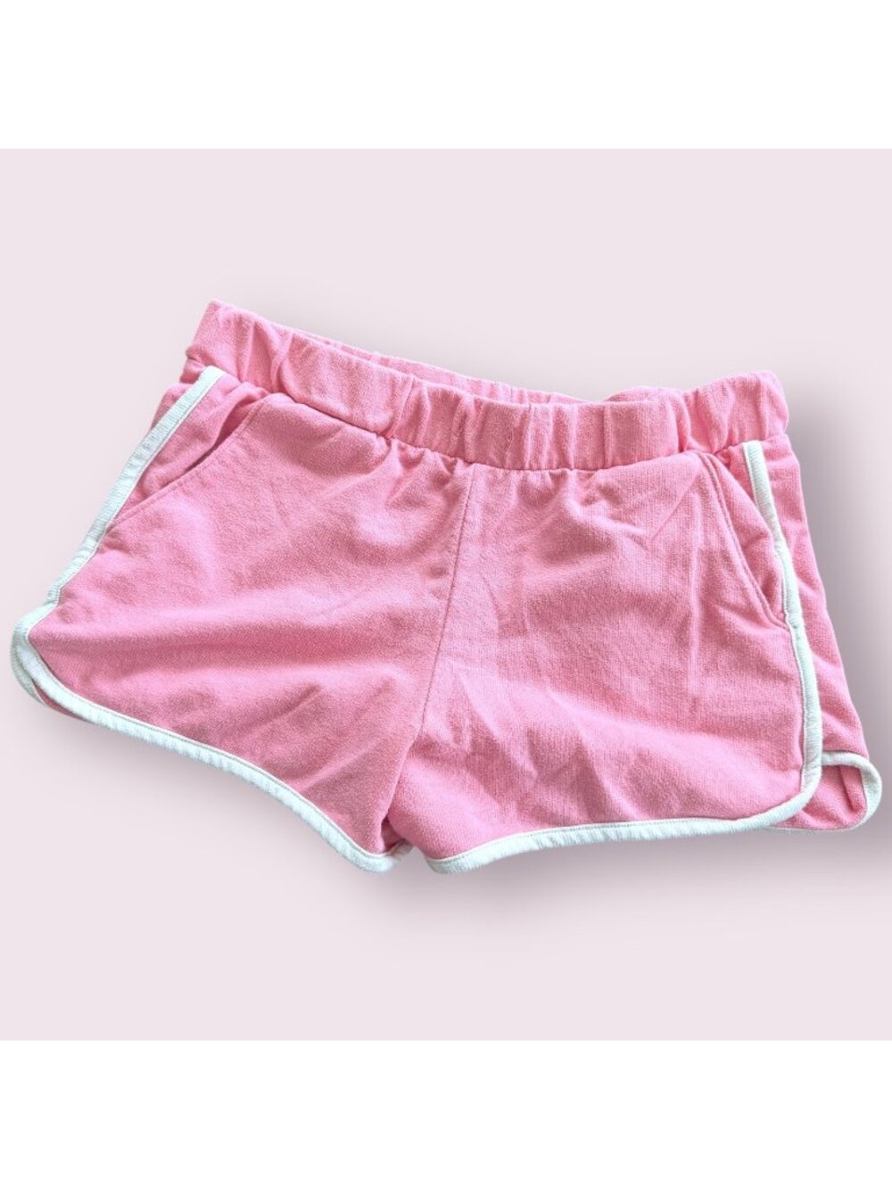 Old Navy Girls Dolphin Shorts Pink White Trim XL 14/16